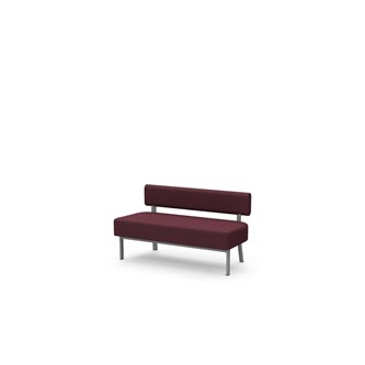 Frame sittbänk med ryggstöd 2-sits