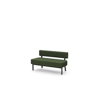 Frame sittbänk med ryggstöd 2-sits