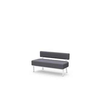 Frame sittbänk med ryggstöd 2-sits