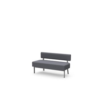Frame sittbänk med ryggstöd 2-sits