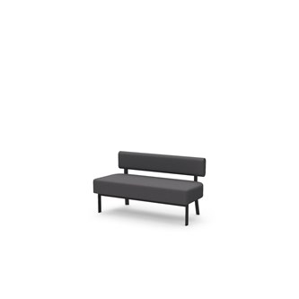 Frame sittbänk med ryggstöd 2-sits