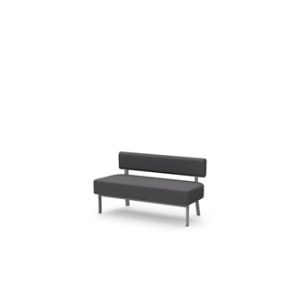 Frame sittbänk med ryggstöd 2-sits