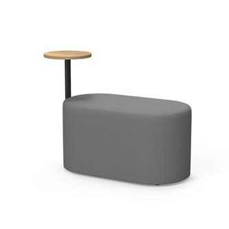 Frame sittpuff med sidobord