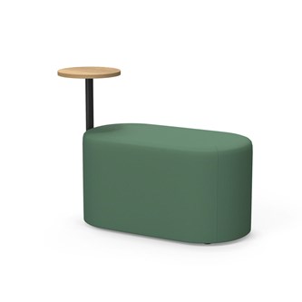 Frame sittpuff med sidobord