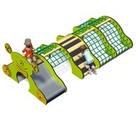 Teddy rutschkana med 3 klätternät