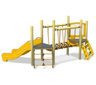 Peeku aktivitetstorn med nätbro