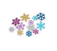Dekorgummifigurer snöflingor 300-pack