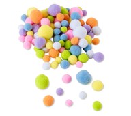 Pompom pastell, 200-pack