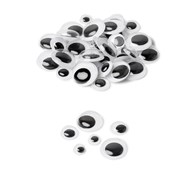 Självhäftande plastögon 500-pack