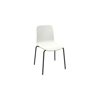 Stol Vapaa låg rygg 4-ben svart