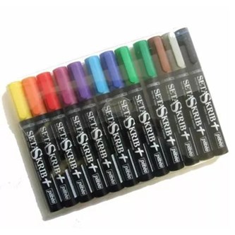 Silkestuschpennor 12-pack