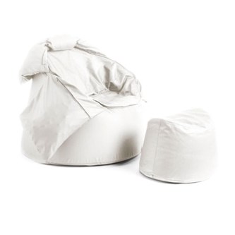 Protac Sensit® Bollfåtölj, Off white Oxford inkl fotpall