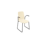 Stol Vapaa hög rygg medstativ svart