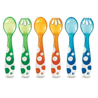 Bestickset, gaffel och sked