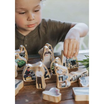 Träfigurer Vardagshjältar