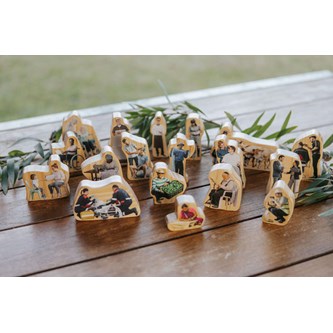 Träfigurer Vardagshjältar