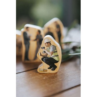 Träfigurer Vardagshjältar