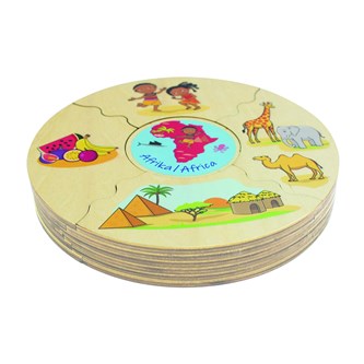 Tårtspelet Kontinenter