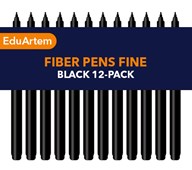 Fiberpennor EduArtem Fine 12-pack svart