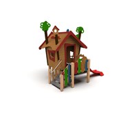 Trollskogen lekhus med rutschkana