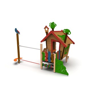 Trollskogen lekhus med balansgång