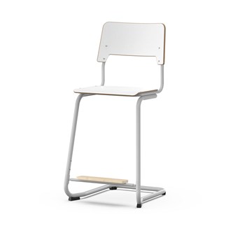 Stol Como FSC C-stativ sh 65 cm mellan sits silverstativ