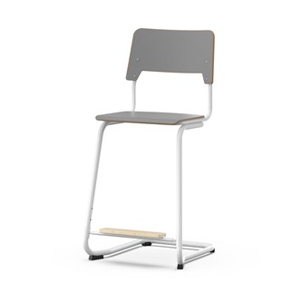 Stol Como FSC BX C-stativ sh 65 cm mellan sits vitt stativ