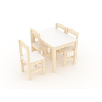 Lekbord och stolar