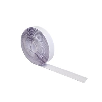 Kardborreband vit, 5 meter