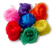 Jongleringssjalar 66x66 cm, 7-pack