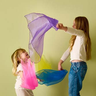 Jongleringssjalar 66x66 cm, 7-pack