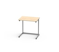 Bord Lex FSC BX laminat 70x50 cm silverstativ