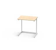 Bord Lex FSC BX laminat 70x50 cm vitt stativ