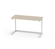 Bord Lex FSC BX HPL 120x50 cm vitt stativ