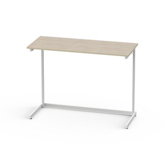 Bord Lex FSC BX HPL 120x50 cm vitt stativ