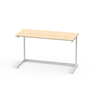 Bord Lex FSC BX laminat 120x50 cm vitt stativ