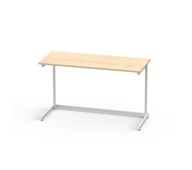 Bord Lex FSC BX laminat 120x50 cm vitt stativ