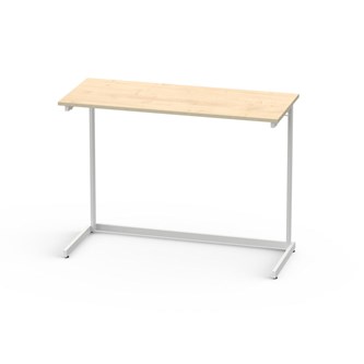 Bord Lex FSC BX laminat 120x50 cm vitt stativ