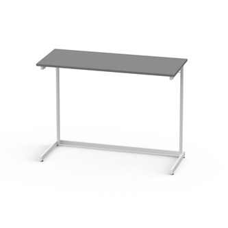 Bord Lex FSC BX HPL 120x50 cm vitt stativ