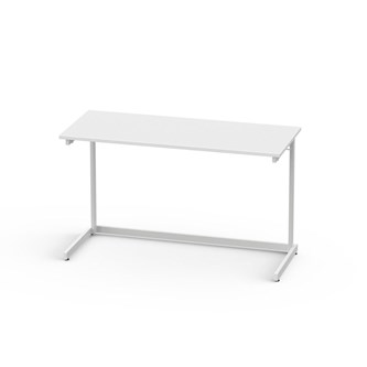 Bord Lex FSC BX laminat 120x50 cm vitt stativ