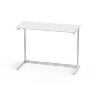 Bord Lex FSC BX laminat 120x50 cm vitt stativ