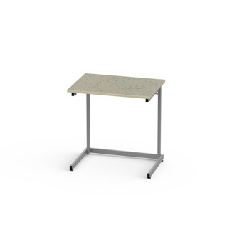 Bord Lex BX akustik linoleum 70x50 cm silverstativ