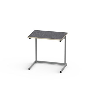 Bord Lex BX akustik linoleum 70x50 cm silverstativ