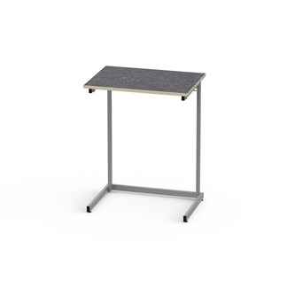 Bord Lex BX akustik linoleum 70x50 cm silverstativ