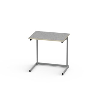 Bord Lex BX akustik linoleum 70x50 cm silverstativ