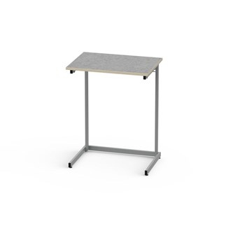 Bord Lex BX akustik linoleum 70x50 cm silverstativ