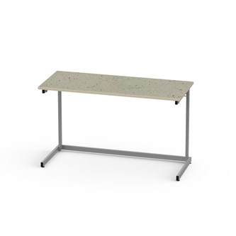 Bord Lex BX akustik linoleum 120x50 cm silverstativ