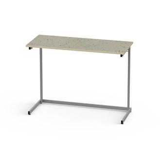 Bord Lex BX akustik linoleum 120x50 cm silverstativ