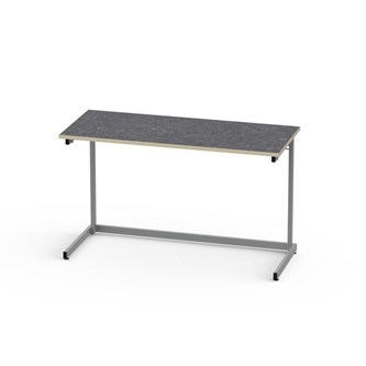 Bord Lex BX akustik linoleum 120x50 cm silverstativ