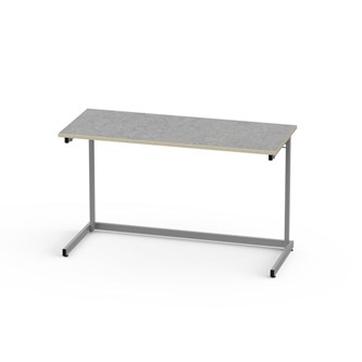 Bord Lex BX akustik linoleum 120x50 cm silverstativ